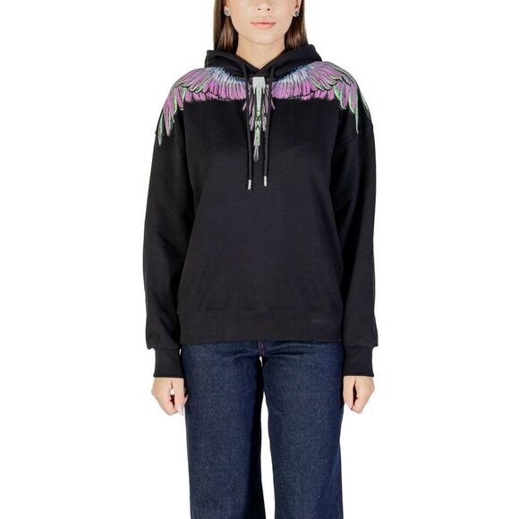 County of Milan Black Cotton Women's Hoodie